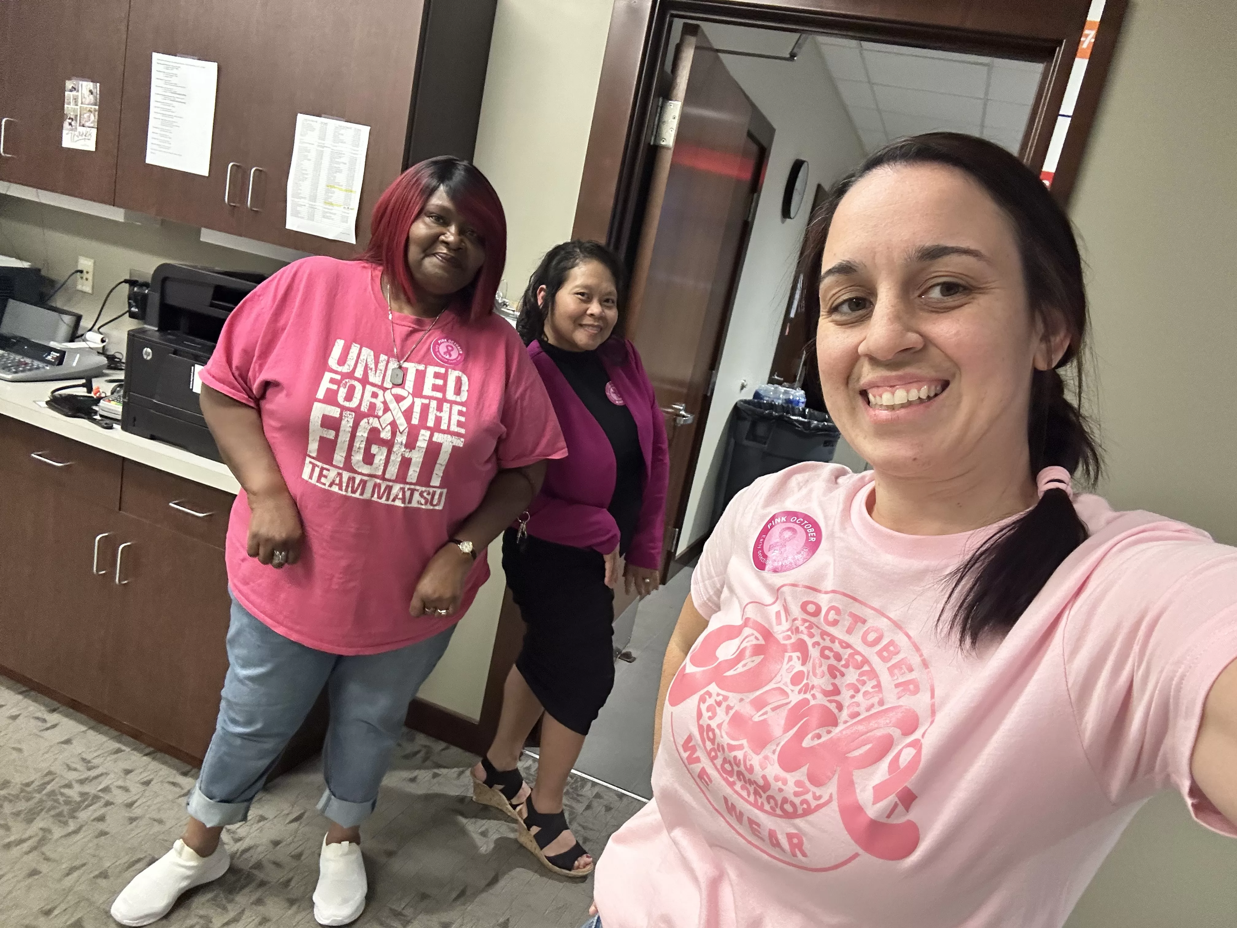 Dupont branch supporting Breast Cancer Awareness